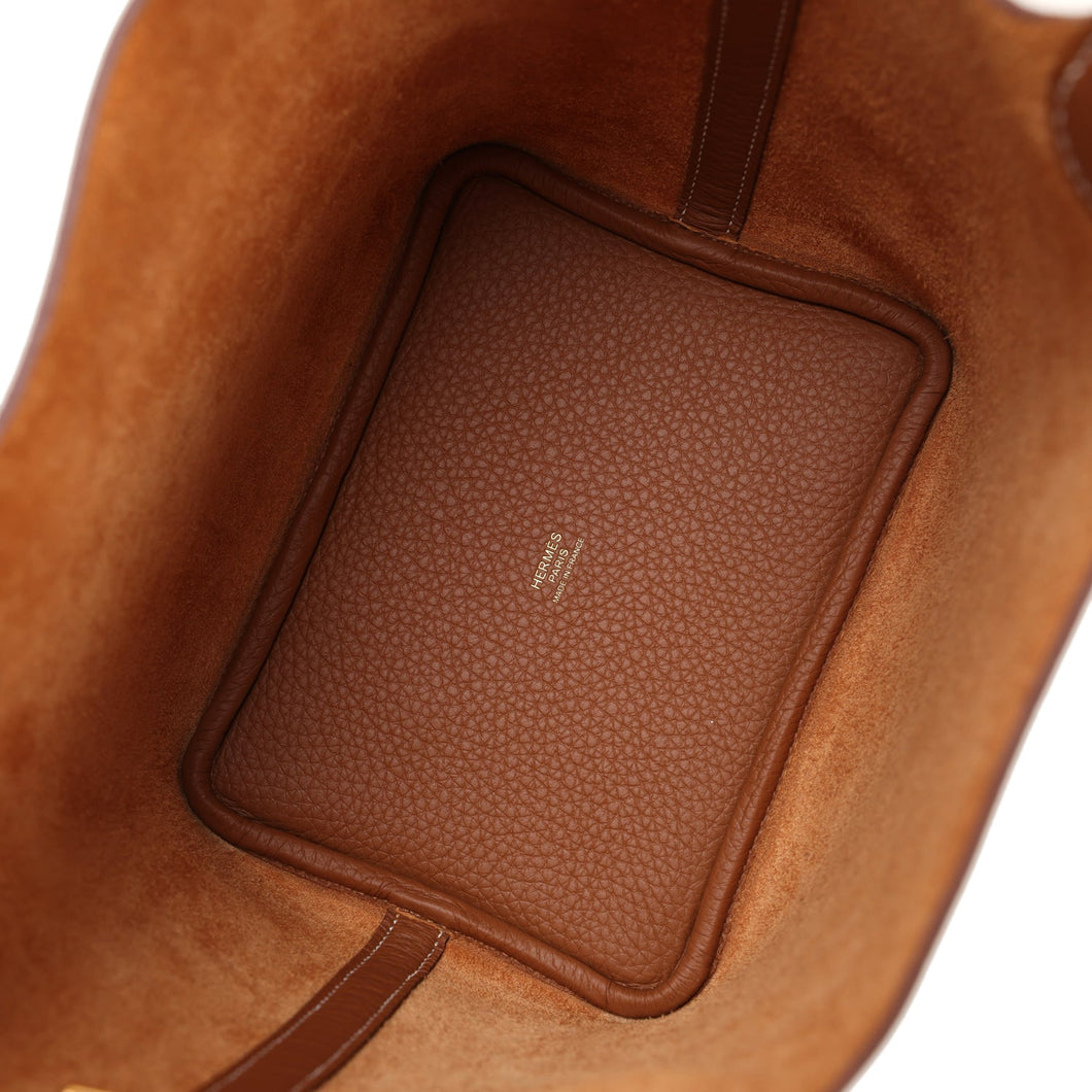 Hermes Picotin Lock 18 Gold Clemence Gold Hardware