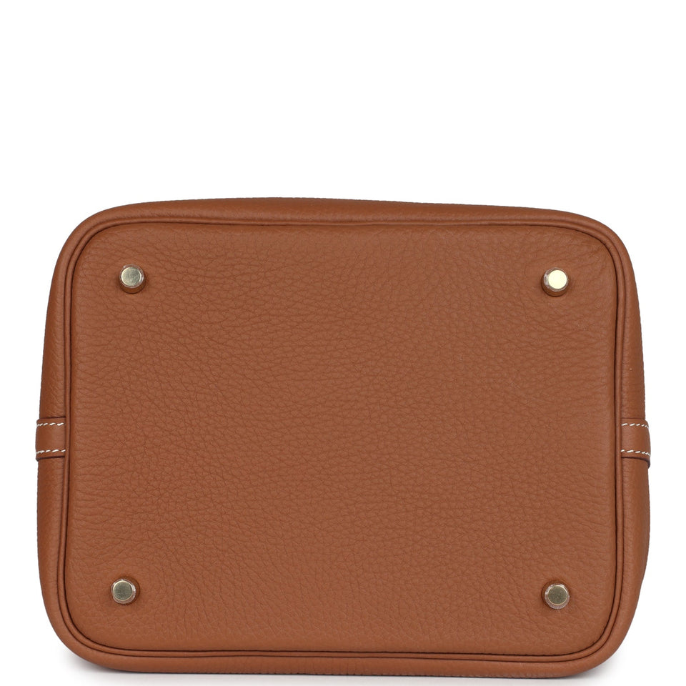 Hermes Picotin Lock 22 Gold Clemence Gold Hardware
