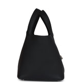 Hermes Picotin Lock 22 Black Clemence Palladium Hardware