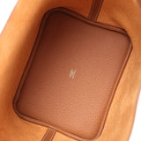 Hermes Picotin Lock 22 Gold Clemence Gold Hardware