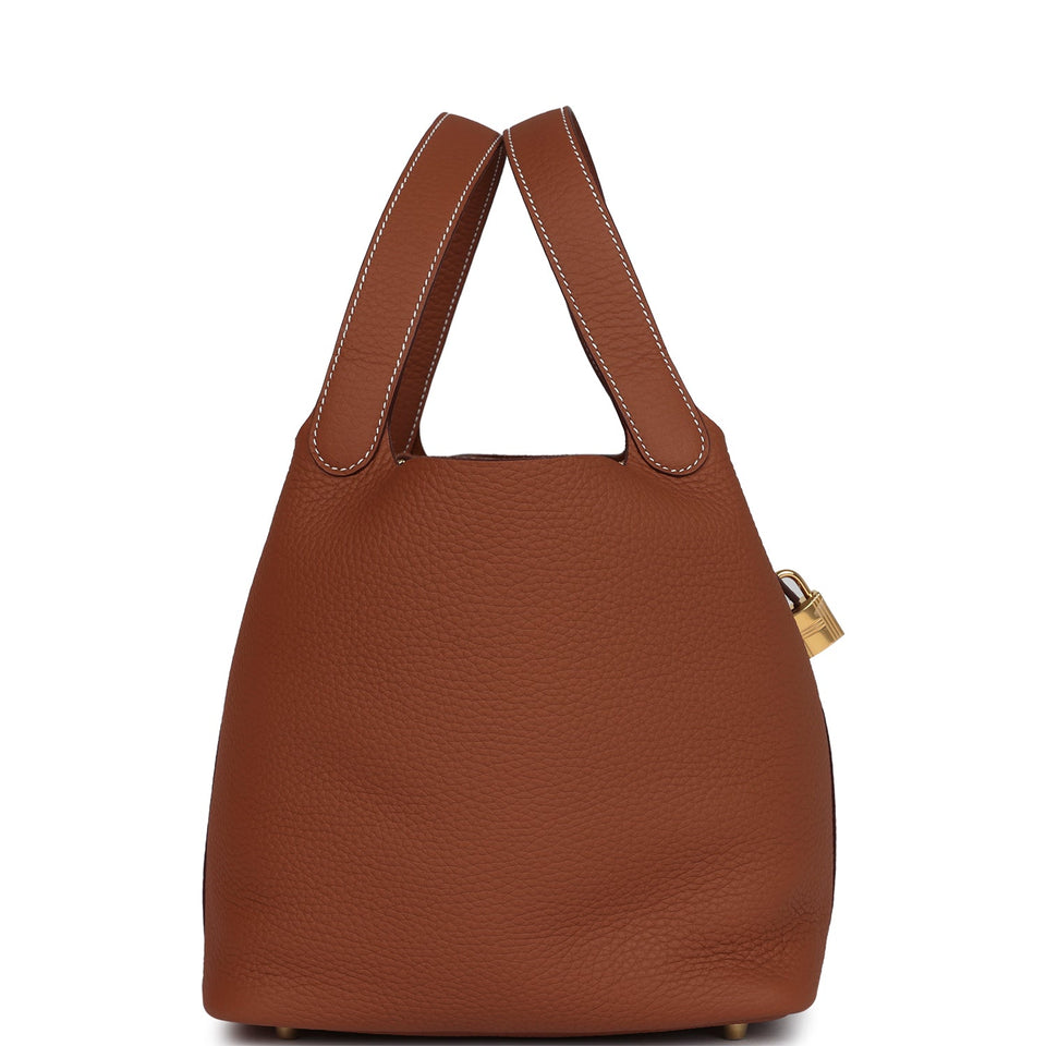 Hermes Picotin Lock 22 Gold Clemence Gold Hardware
