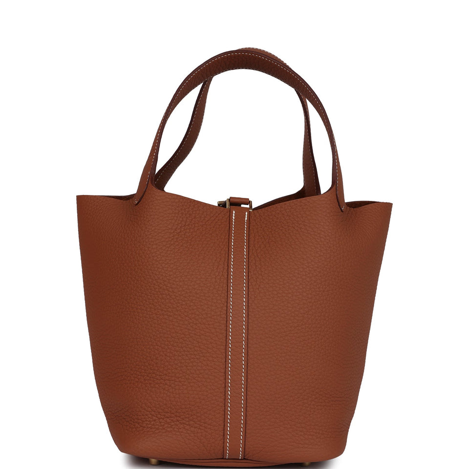 Hermes Picotin Lock 22 Gold Clemence Gold Hardware
