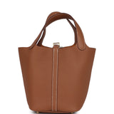 Hermes Picotin Lock 18 Gold Clemence Gold Hardware