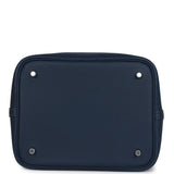 Hermes Picotin Lock 22 Bleu De Prusse Clemence Palladium Hardware