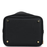 Hermes Picotin Lock 18 Black Clemence Gold Hardware