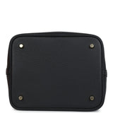 Hermes Picotin Lock 22 Black Clemence Gold Hardware