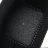 Hermes Picotin Lock 22 Black Clemence Gold Hardware