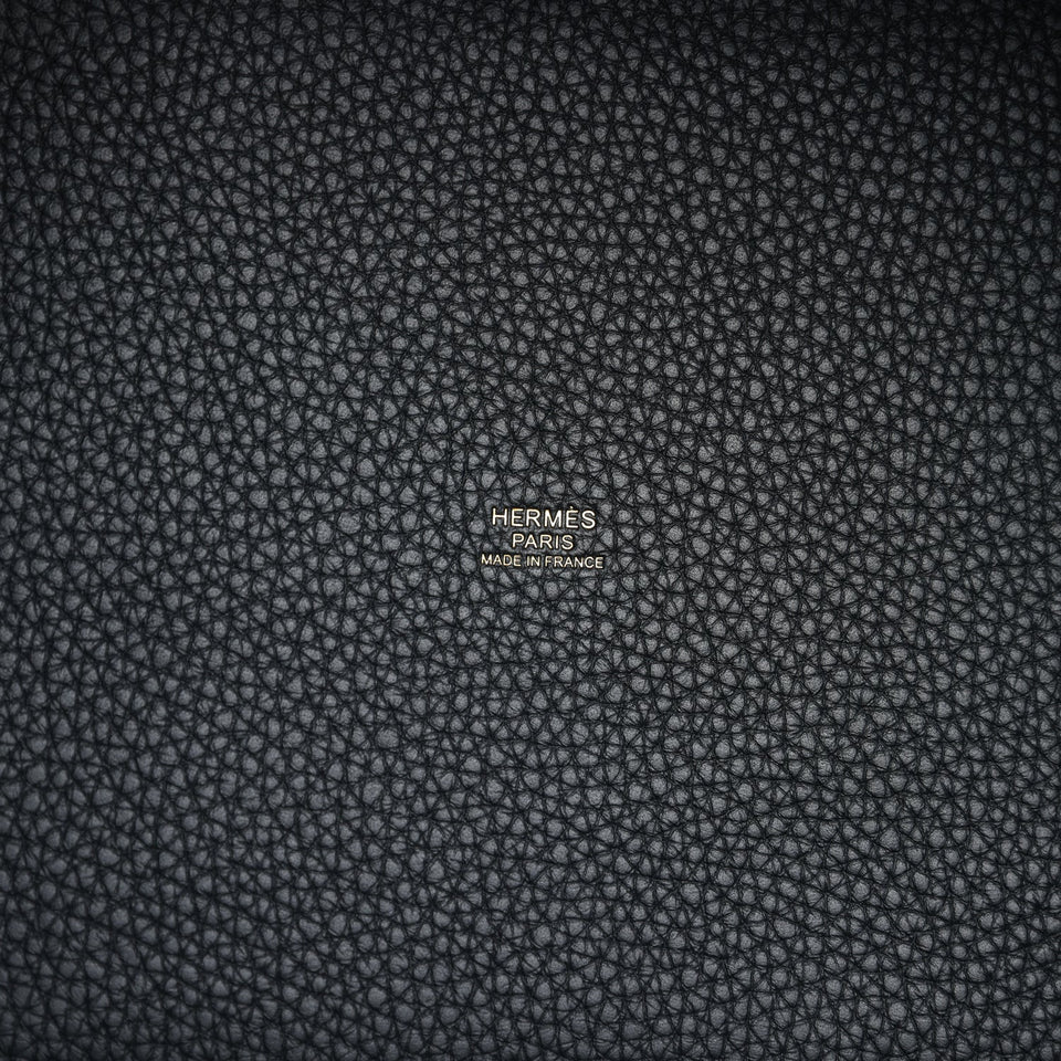 Hermes Picotin Lock 22 Black Clemence Gold Hardware