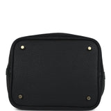 Hermes Picotin Lock 22 Black Clemence Gold Hardware