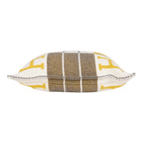 Hermes "Avalon III" Gris and Soleil Signature H Cushion PM Set of Two