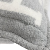 Hermes "Avalon III" Ecru and Gris Clair Signature H Cushion PM Set of Two