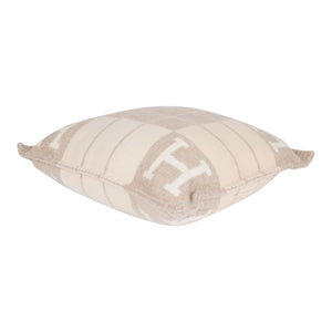 Hermes "Avalon III" Coco and Camomille Signature H Cushion