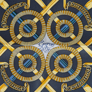 Hermes "Gavroche" Vert Amande Silk Pocket Square Scarf 45cm Pair