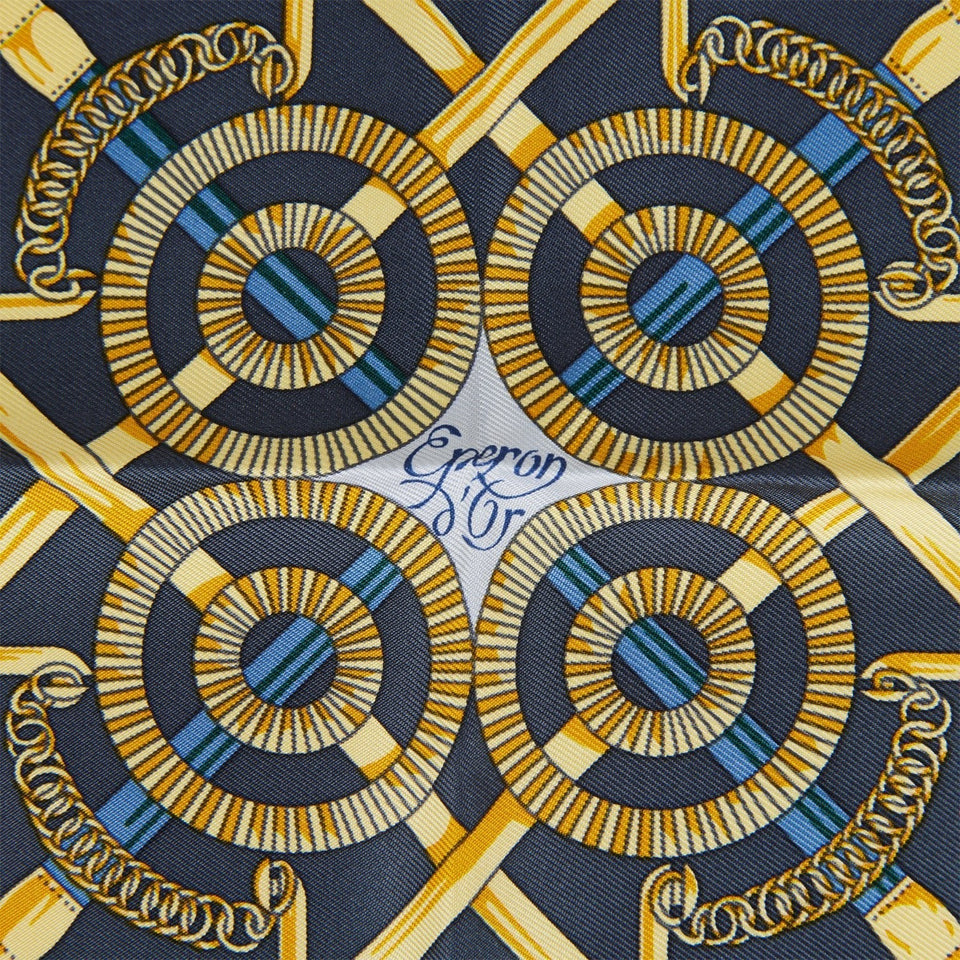 Hermes "Gavroche" Vert Amande Silk Pocket Square Scarf 45cm Pair