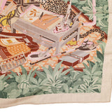 Hermes "Les 12 Leopards" Cashmere and Silk Shawl Scarf 140cm