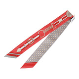 Hermes "Grand Tralala" Gris Acier Silk Twilly Pair