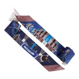 Hermes "Les Folies du Ciel" Marine Silk Twilly Pair