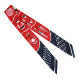 Hermes "Les Falcons" Red Silk Twilly