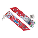 Hermes "Sur Mon Nuage" Fuchsia Silk Twilly