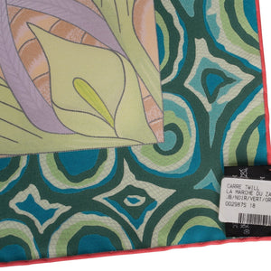 Hermes "La Marche de Zambeze" Silk Twill Scarf 90cm