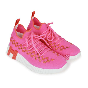 Hermes Flex Sneaker Pink and Orange Bolduc 35