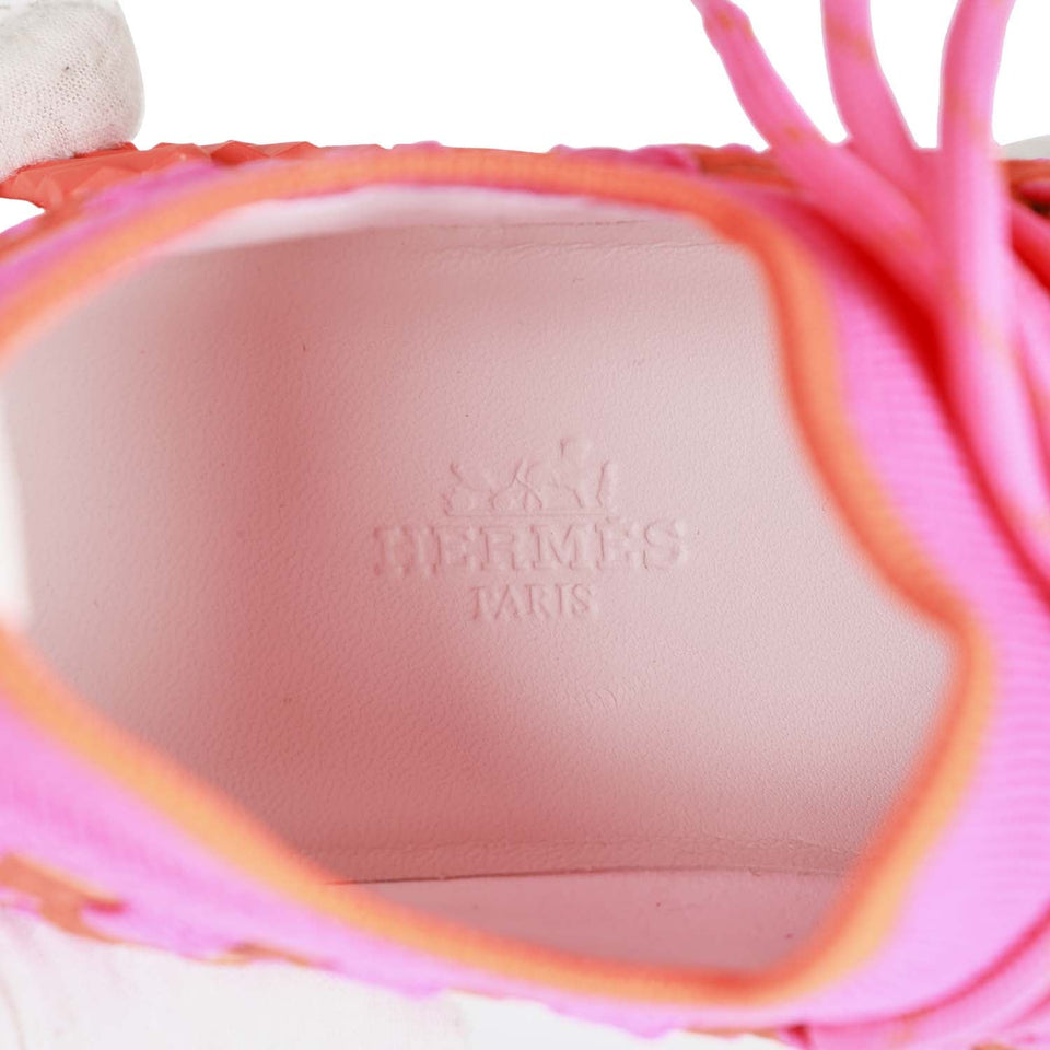Hermes Flex Sneaker Pink and Orange Bolduc 35