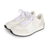 Hermes Boomerang Sneakers White/Gris Perle Epsom/Suede/Canvas 38