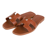 Hermes Oran Sandals Gold Box Calfskin 36