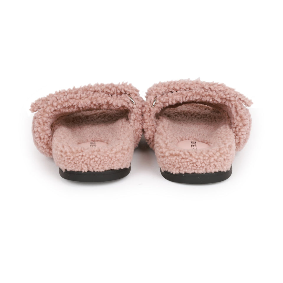 Hermes Chypre Techno Sandals Bois de Santal Woolskin 37