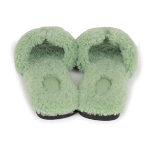 Hermes Oran Sandals Vert D'eau Woolskin 37