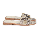 Hermes Oran Sandals Natural Python 37