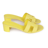 Hermes Oasis Sandals Lime Epsom 37