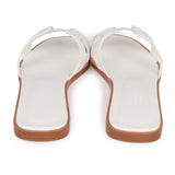 Hermes Oran Sandals White Box Calfskin 38