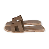 Hermes Oran Sandals Etoupe Epsom 36.5