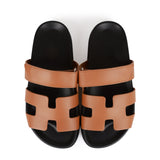 Hermes Chypre Sandals Gold Calfskin 37