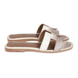 Hermes Oran Sandals Himalaya Niloticus Crocodile 36