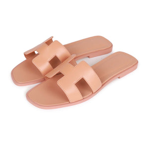 Hermes Oran Sandals Granit Rose 37