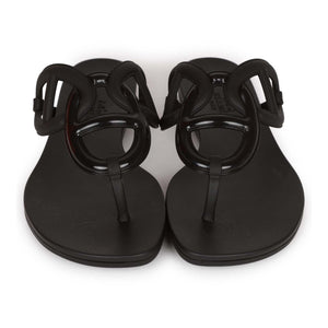 Hermes Egerie Sandal Black TPU 36