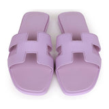 Hermes Oran Sandal Violet Amethyst Epsom 36.5