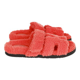 Hermes Chypre Techno Sandals Orange Woolskin 37.5