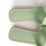 Hermes Oran Sandals Vert Jade Epsom 39.5 EU