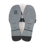 Hermes Oran Sandals Bleu Brut Denim 38 EU