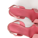 Hermes Eternite 80 Sandal Rose Jaipur Lizard Palladium Hardware 37 EU