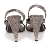 Hermes Glamour 95 Sandals Ombre Lizard Palladium Hardware 38 EU