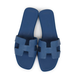 Hermes Oran Sandal Bleu Bleuet Epsom 38