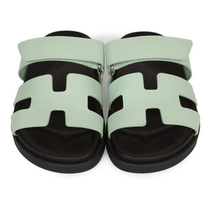Hermes Chypre Sandal Vert Jade Epsom Palladium Hardware 37.5