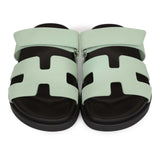 Hermes Chypre Sandal Vert Jade Epsom Palladium Hardware 37.5