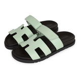 Hermes Chypre Sandal Vert Jade Epsom Palladium Hardware 37.5