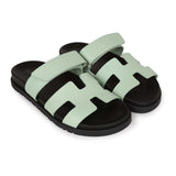 Hermes Chypre Sandal Vert Jade Epsom Palladium Hardware 37.5