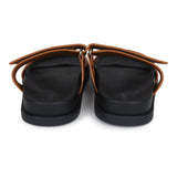 Hermes Chypre Techno Sandals Naturel Calfskin Palladium Hardware 38 EU